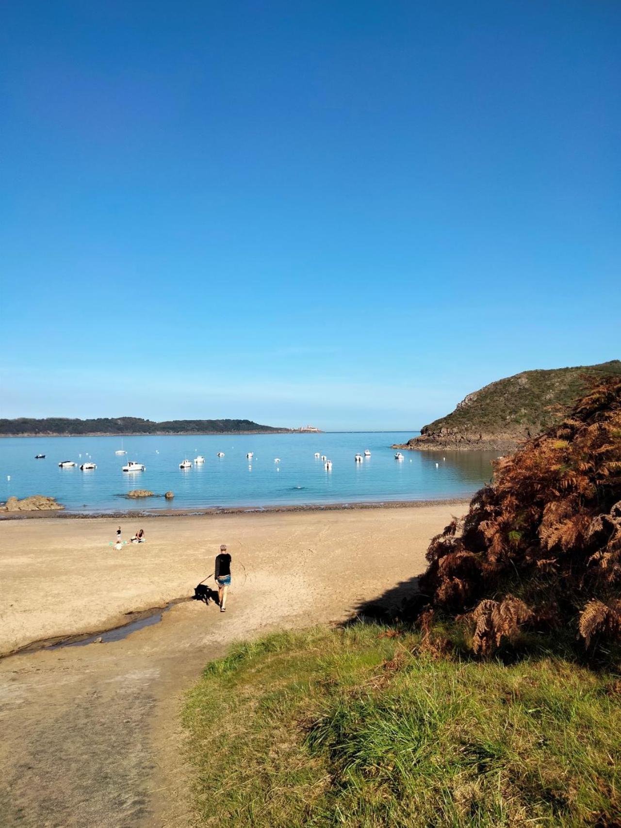 Bienvenue Au Studio L'Escale Bleue Avec Vue Mer Et Sur Le Cap Frehel Saint-Cast-le-Guildo Eksteriør bilde