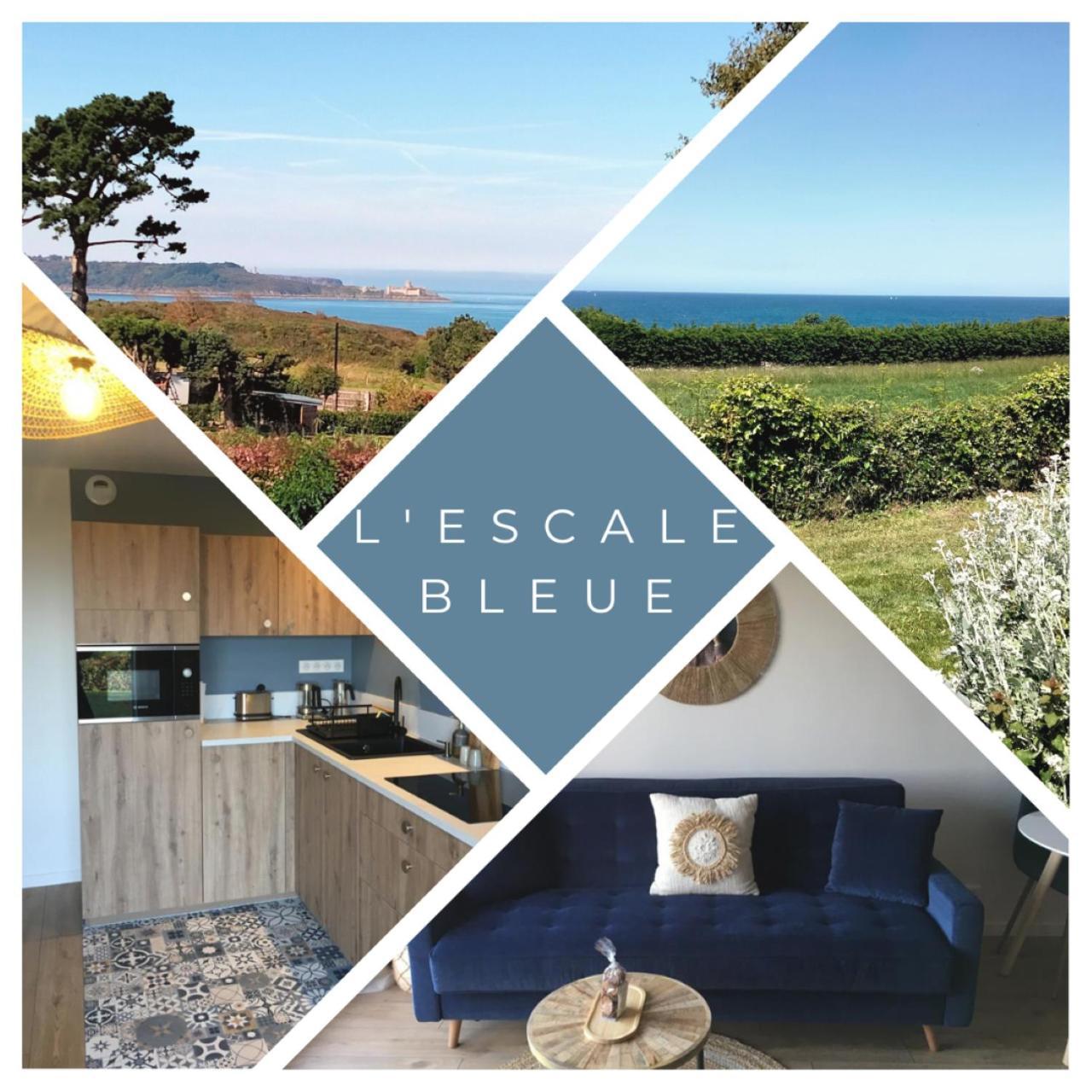 Bienvenue Au Studio L'Escale Bleue Avec Vue Mer Et Sur Le Cap Frehel Saint-Cast-le-Guildo Eksteriør bilde